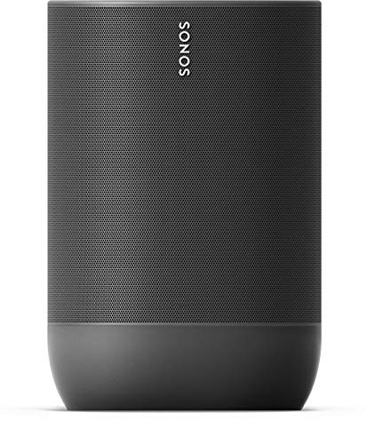 Sonos Move (Schwarz). Mit diesem leistungsstarken, robusten und vielseitigen Smart Speaker erlebst du überall beeindruckenden Sound.