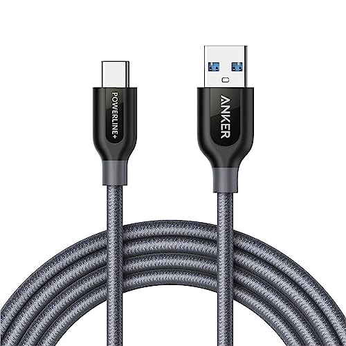 Anker Powerline USB Kabel, USB C auf USB 3.0 Kabel, 1,8 m, hohe Haltbarkeit, für Galaxy Note 8, S8, S8+, S9, iPad Pro 2018, MacBook, Sony XZ, LG V20 G5 G6, HTC 10, Xiaomi 5 und mehr