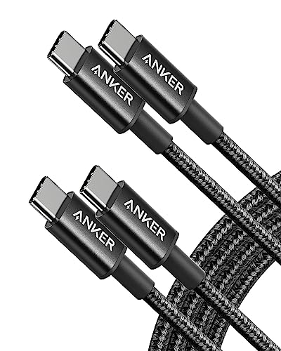 Anker New Nylon USB C auf USB C Kabel, 60W USB C Kabel [2 Stück 1,8m], für iPhone 16/15 Serie, MacBook Pro/Air, iPad Pro/Air, Galaxy S24/S23 und mehr