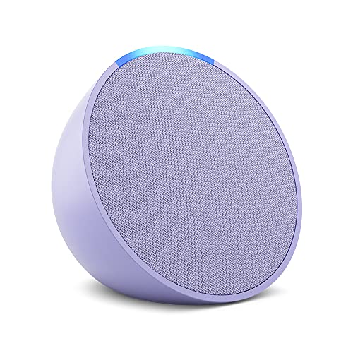 Echo Pop (Neueste Generation) | Kompakter und smarter Bluetooth-Lautsprecher mit vollem Klang und Alexa | Lavendel