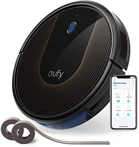 Eufy by Anker Saugroboter RoboVac 30C, WLAN Staubsauger Roboter BoostIQ, Hohe Reinigungsleistung, 1500Pa Saugkraft, ideal für Haustierbesitzer, Reinigt Tierhaare, Hartböden, Teppiche (Schwarz)