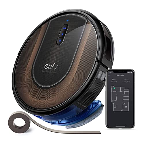 eufy RoboVac G30 Hybrid Saugroboter mit Wischfunktion, Smart Dynamic Navigation 2.0, 2-in-1 Sauger & Wischmopp, 2000Pa Saugleistung, mit WLAN, Abgrenzungsstreifen, für Teppich