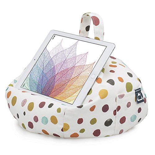 iBeani, Ständer für iPad & Tablet, Sitzsack-Kissen für alle Geräte und jeden Winkel auf jeder Oberfläche Mehrfarbig Polka Dot Whitby