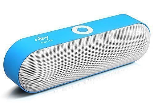 Design Bluetooth Lautsprecher, Tragbarer Wireless HiFi Lautsprecher (3,5 mm AUX-Eingang, Freisprechfunktion, FM-Radioempfang, geeignet für Apple iOS und Android Smartphones, Tablets, alle Bluetooth-fähige und MP3 Geräte) Farbe: Blau