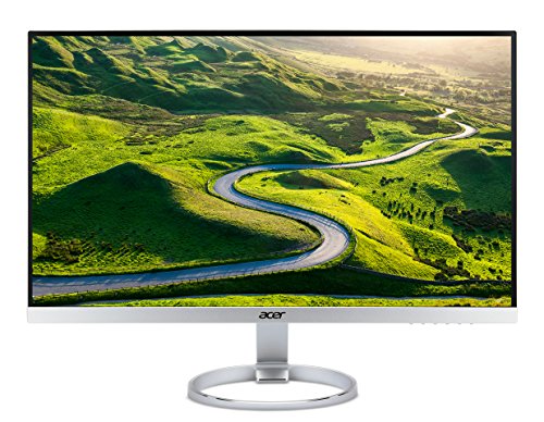 Acer H277HUsmipuz 69 cm (27 Zoll) Monitor (DVI, HDMI 2.0, USB 3.1 Type C, Displayport, WQHD 2.560 x 1.440, 4 ms Reaktionszeit, EEK B) silber