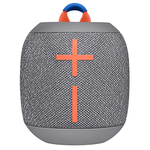 Ultimate Ears Wonderboom 2 Tragbarer Bluetooth-Lautsprecher, 360° Sound, Wasserdicht & Staubdicht, Outdoor-Modus, Verbinden Sie 2 Lautsprecher für Stereo-Sound, 13-Stunden Akkulaufzeit - Einzeln, Grau