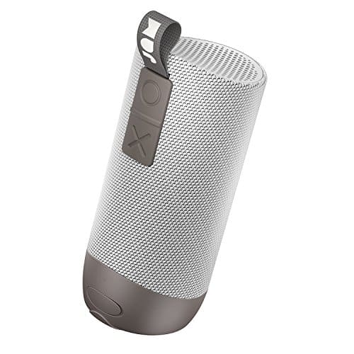 Jam Zero Chill, Koppelbarer bluetooth Lautsprecher, 30m BT Radius, Mikrofon, 22 Std. Akkulaufzeit, wasserdicht, staubdicht, sturzsicher IP67 zertifiziert, integriertes USB Kabel, Aux-In, grey