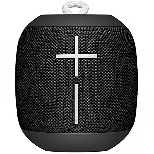Ultimate Ears Wonderboom Tragbarer drahtloser Bluetooth-Lautsprecher, 360° Surround Sound, Wasserdicht, 2 Lautsprecheranschlüsse für kraftvollen Sound, 10 Stunden Akku - Schwarz
