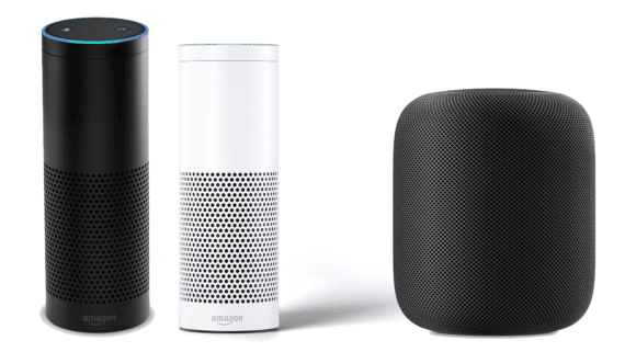 Amazon Echo und Apple HomePod