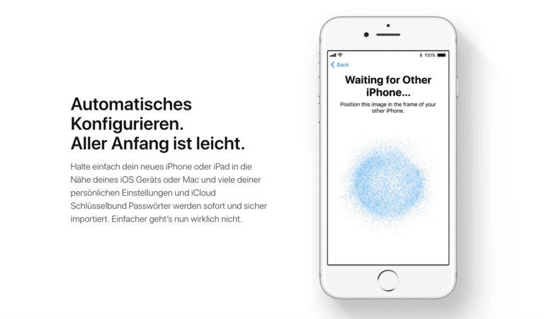 iOS 11 Gerätewechsel