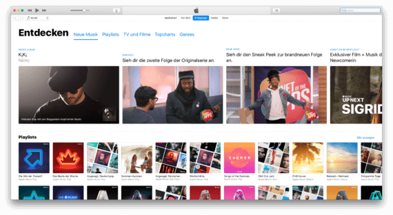 Apple Music Entdecken 2017 SC
