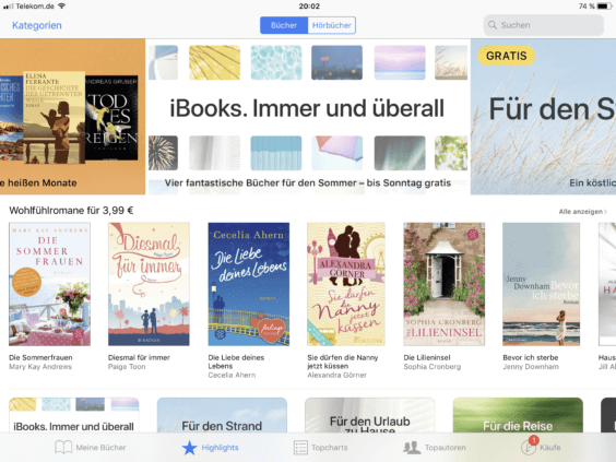 iBooks Store unter iOS 11