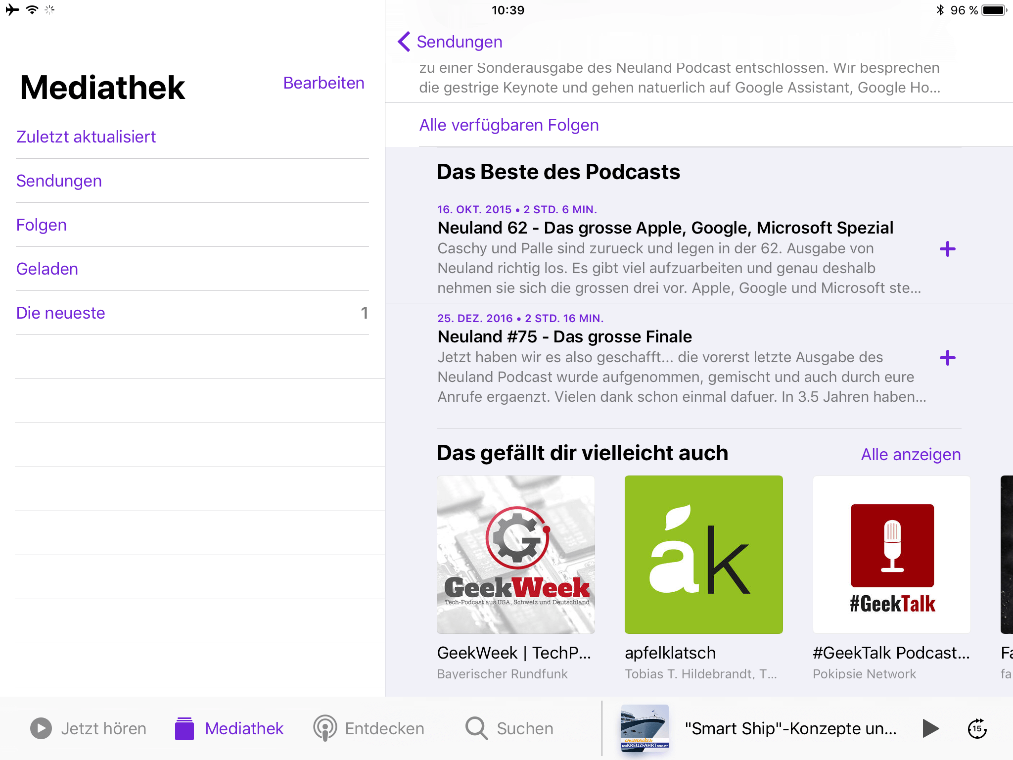 iOS 11 Podcasts