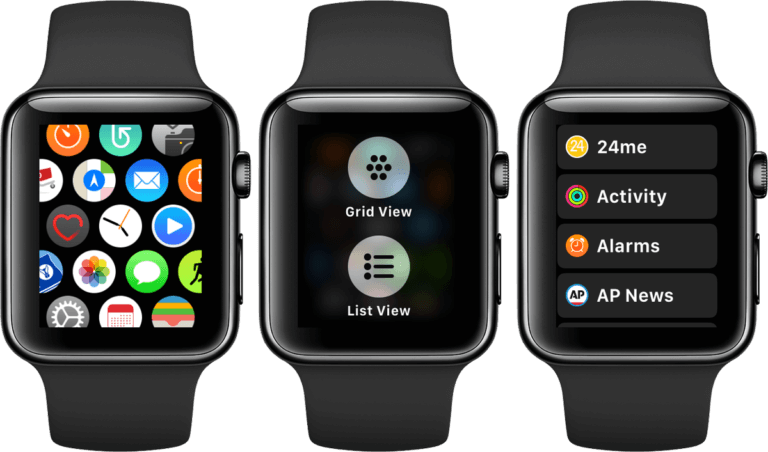 watchOS 4 bietet Listenform von Apps