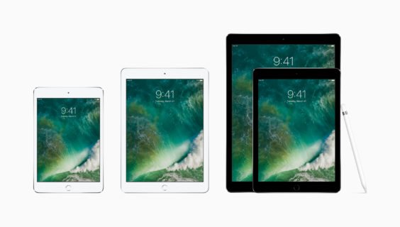 Die iPad Famile 2017 mit Apple Pencil