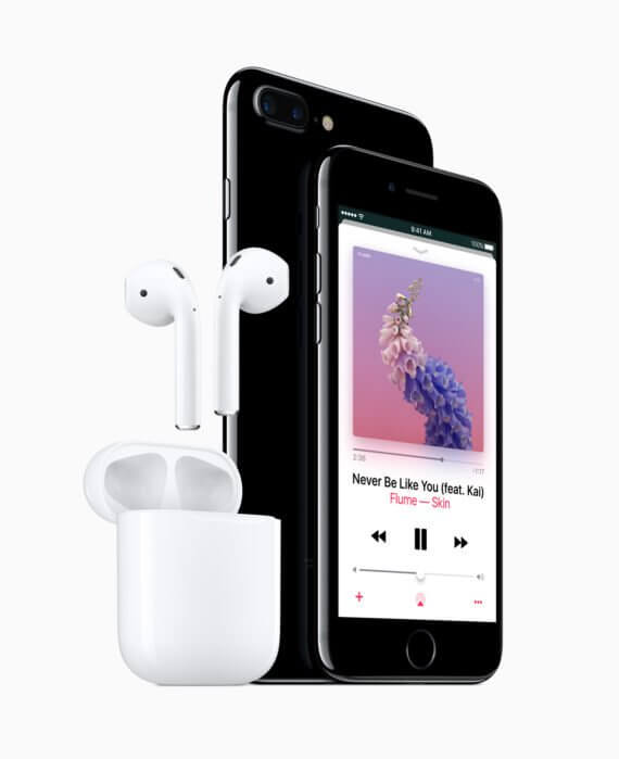 iPhone 7 und iPhone 7 Plus mit den AirPods