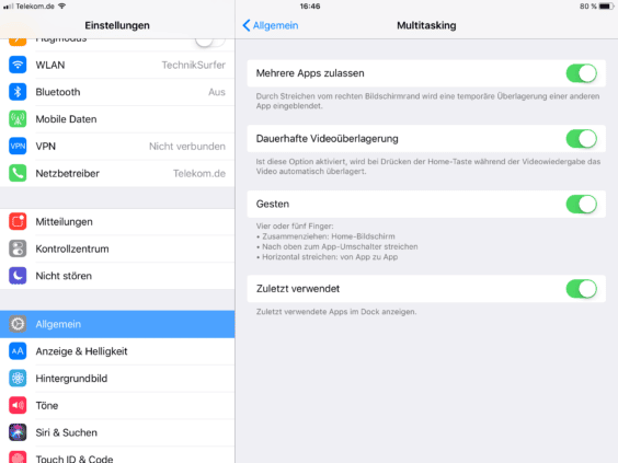 iOS 11 zuletzt verwendet