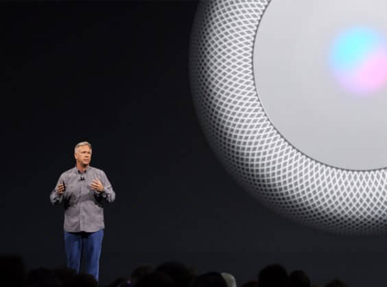 Phil Schiller präsentiert Apple HomePods auf der WWDC 2017