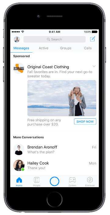 Facebook Messenger-Ads - Facebook