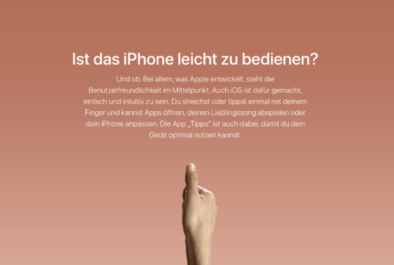 Ein iPhone ist leichter zu bedienen | Screenshot WakeUp Media