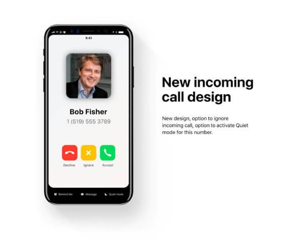 iOS 12 Konzept Annahme Telefongespräch | Prince Studio