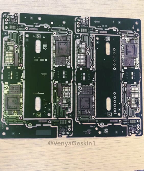 iPhone 7s Logicboard, Bild: Benjamin Geskin (@VenyaGeskin1)