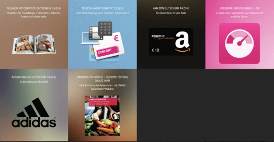 Telekom-Geschenkshop, Bild: Screenshot/Moritz Krauß