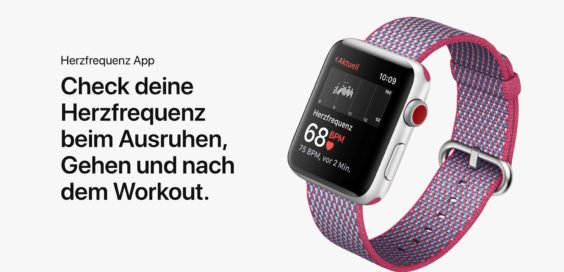 watchOS 4 mit Herzfrequenzmessung