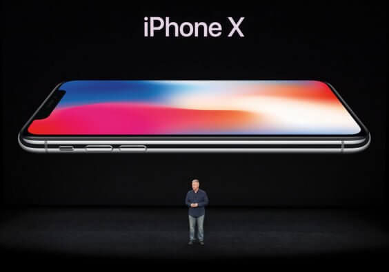 iPhone X und Phil Schiller