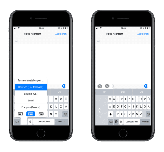 TIL: Mit iOS 11 auf dem iPhone besser einhändig tippen