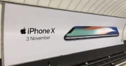 iPhone X Werbeplakat London | MacRumors