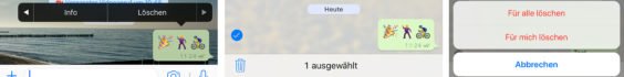 WhatsApp-Nachrichten löschen