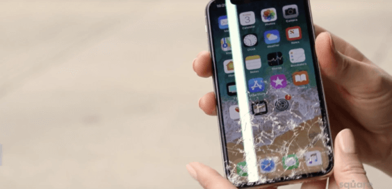 iPhone X nach Drop-Test mit Splitterdisplay | SquareTrade