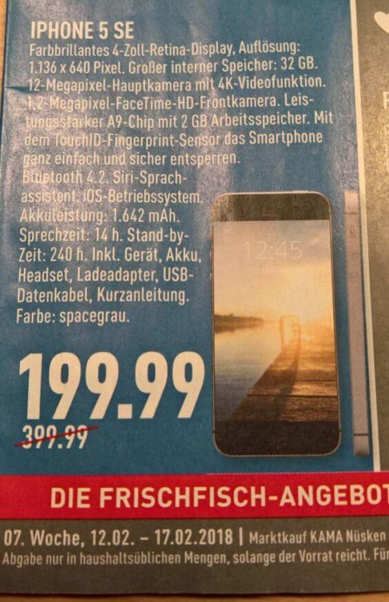 Apple iPhone SE Angebot