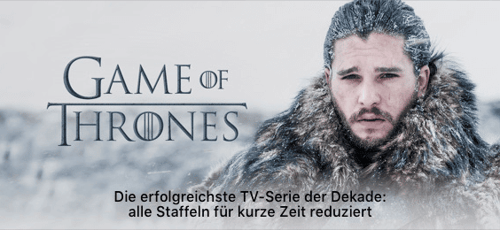 iTunes Game of Thrones Aktion April 2018