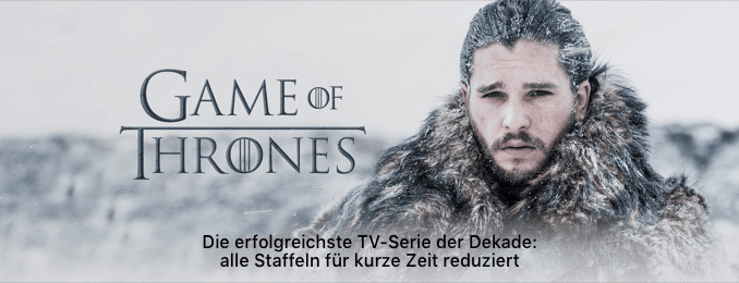 iTunes Game of Thrones Aktion April 2018