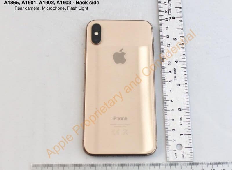 iPhone X in Gold, Bild: FCC/Apple