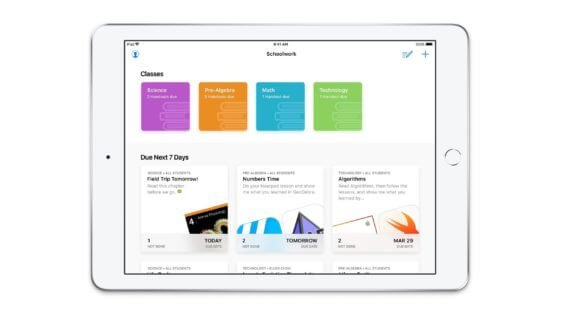 Erste Screenshots: So sieht Apple Schoolwork in Action aus