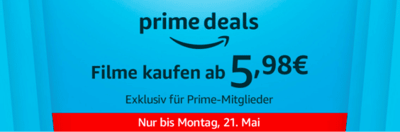 Amazon Video Deals: 10 aktuelle Videos ab je 5,98 € sichern!