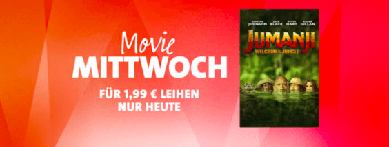 iTunes Movie Mittwoch: Nur heute „Jumanji“ für 1,99 € und „The Circle“ für 0,99 € in HD leihen