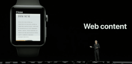 watchOS 5 Web-Content - WWDC 2018 - Screenshot