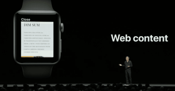 watchOS 5 Web-Content - WWDC 2018 - Screenshot