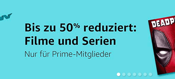 Bis zu 50 % auf Filme und Serien: Deadpool, Suits, The 100, Sing! und viele mehr!