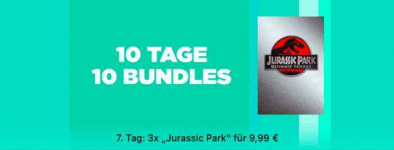 10 Tage, 10 Bundle: Die „Jurassic Park“-Trilogie für nur 9,99 €