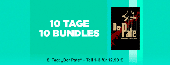 10 Tage, 10 Bundles: „Der Pate“-Trilogie für nur 12,99 € und Batman VS Superman für nur 0,99 €