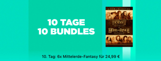 „10 Tage, 10 Bundles“: Der Hobbit und Herr der Ringe-Reihe zusammen für 24,99 €
