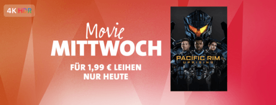 iTunes Movie Mittwoch: „Pacific Rim: Uprising“, „2001: A Space Odyssey“ und „Das Leben ist ein Fest“ zum Vorzugspreis