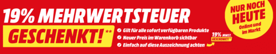 19 % MWST. geschenkt bei Saturn und Media Markt: Sonos, Philips Hue, Bose und viele weitere Marken stark reduziert