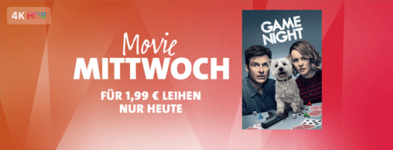 iTunes Movie Mittwoch: „Game Night“, „Solo – A Star Wars Story“, „Pulp Fiction“ und mehr im Angebot