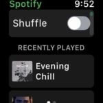 Spotify-App auf Apple Watch Beta via Imgur